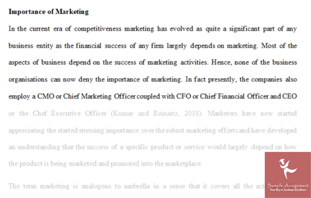 marketing case study assignment sample