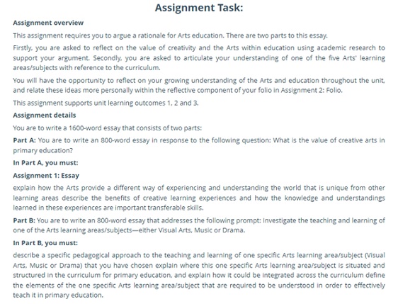 EDU40008 assessment answers 2